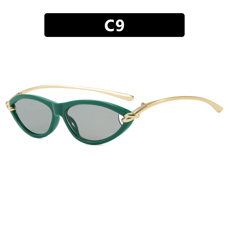 Women's Cat-Eye Sunglasses with Elegant Metal Frame and Protective UV Filter Stornfield