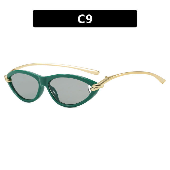 Women's Cat-Eye Sunglasses with Elegant Metal Frame and Protective UV Filter Stornfield