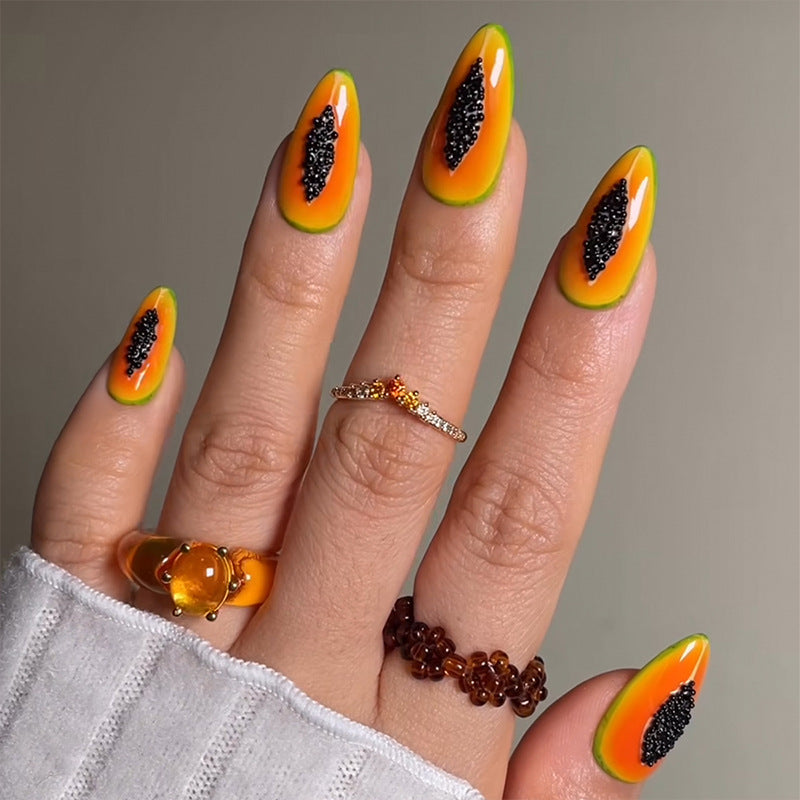 Nail art set with trendy glitter accents and eye-catching designs Stornfield