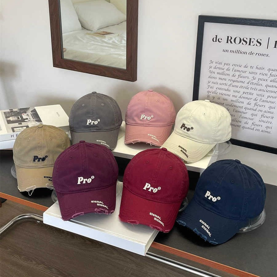 Women's Casual Distressed Embroidered Baseball Cap Stornfield
