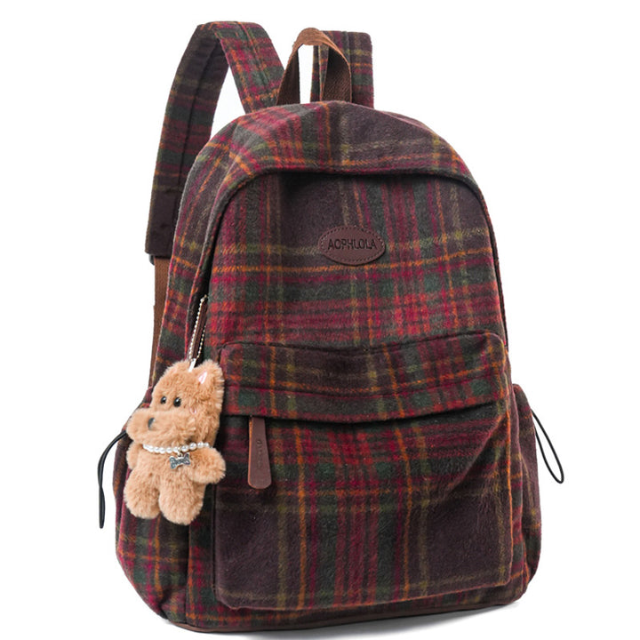 Chic Animal-Print School Backpack Stornfield
