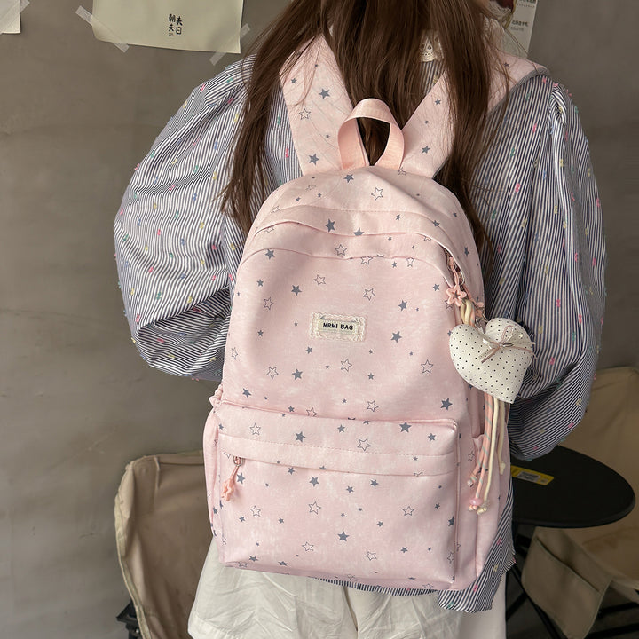 Star-Patterned Casual Backpack Stornfield