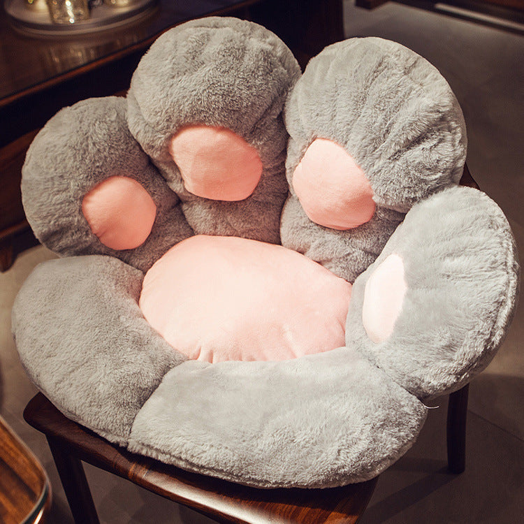 Plush seat cushion in paw shape Stornfield