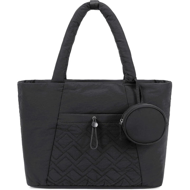 Padded everyday handbag with detachable cosmetic pouch Stornfield