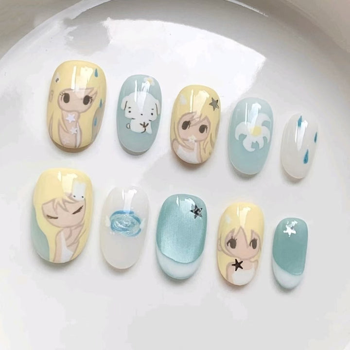 Creative Cartoon Press-On Nail Art Stornfield