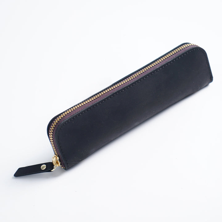 Premium Leather Zippered Pencil Pouch