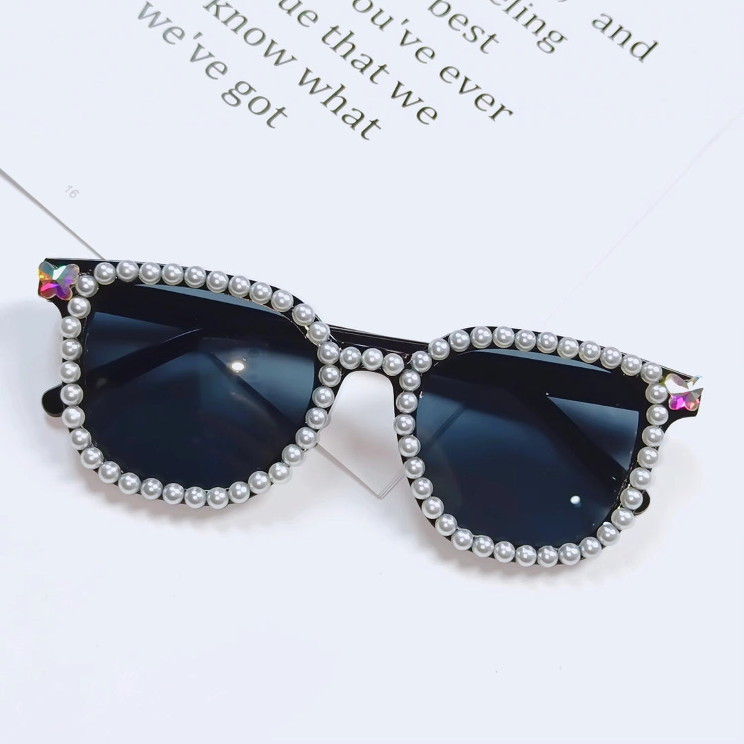 Ladies Glamorous Sunglasses with Pearl Frame Stornfield