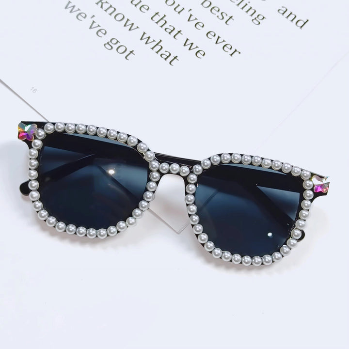 Ladies Glamorous Sunglasses with Pearl Frame Stornfield