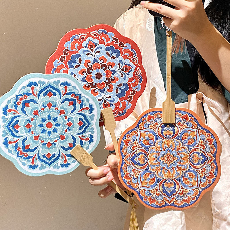 Handcrafted Fan Made of Bamboo and Paper Stornfield