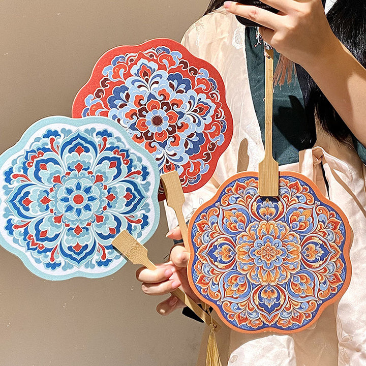 Handcrafted Fan Made of Bamboo and Paper Stornfield