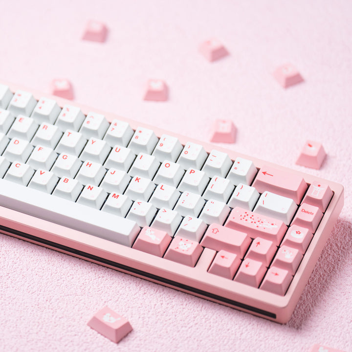 Custom Pink Keycap Mechanical Keyboard Stornfield