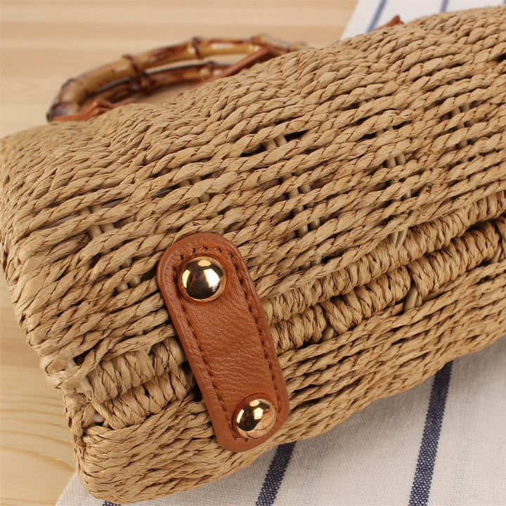 Handbag with Modern Woven Design and Adjustable Shoulder Strap Stornfield