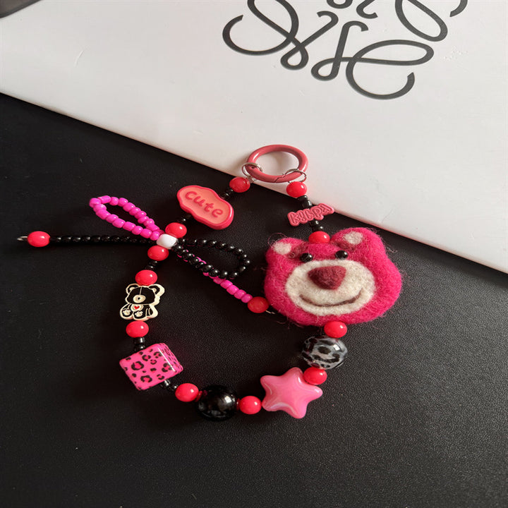 Playful Bear-Themed Charm Keychain Stornfield