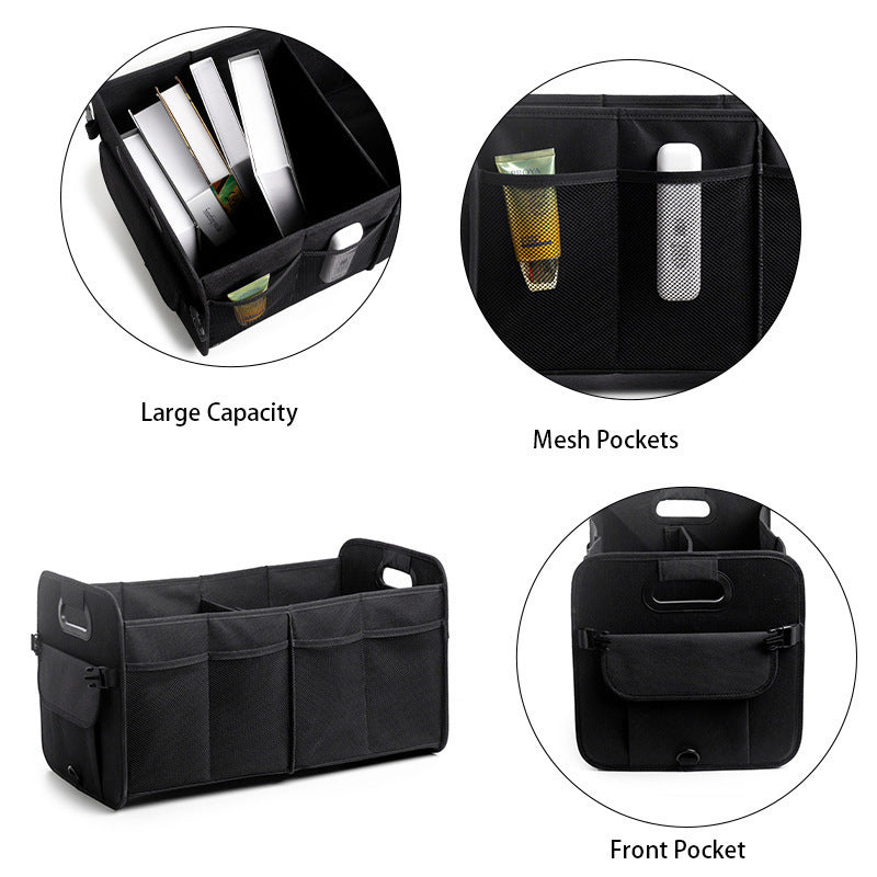 Organizer storage basket with side compartments Stornfield