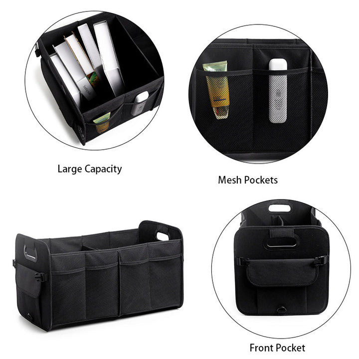 Organizer storage basket with side compartments Stornfield