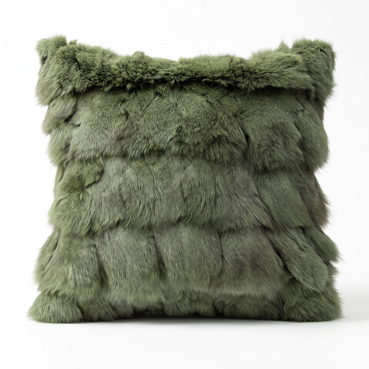 Decorative cushion made of artificial leather with modern design