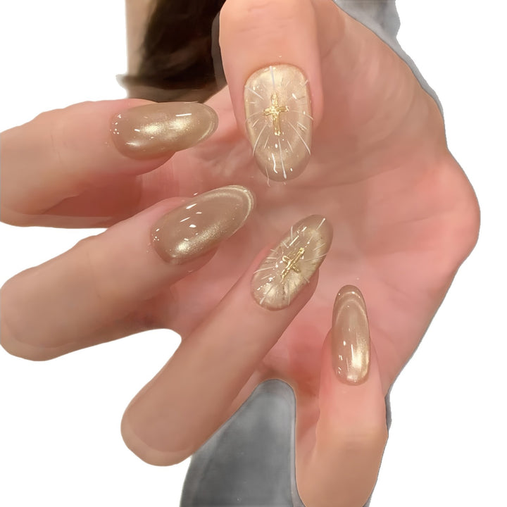 High-gloss artificial nails with filigree accents Stornfield