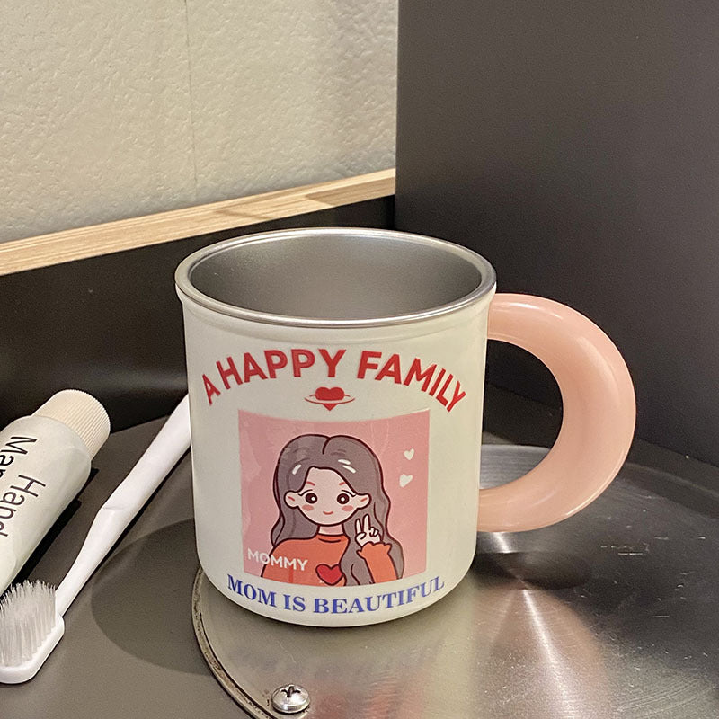 Ceramic mug with playful family motif Stornfield