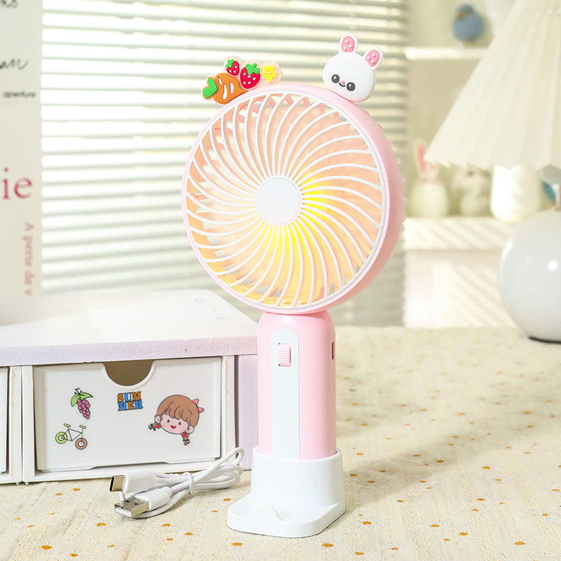 Women's Portable Hand Fan with Playful Animal Design Stornfield