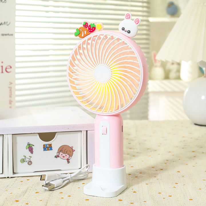 Women's Portable Hand Fan with Playful Animal Design Stornfield