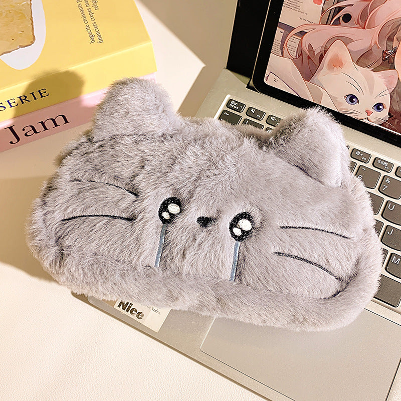 Plush pillow with cat motif Stornfield