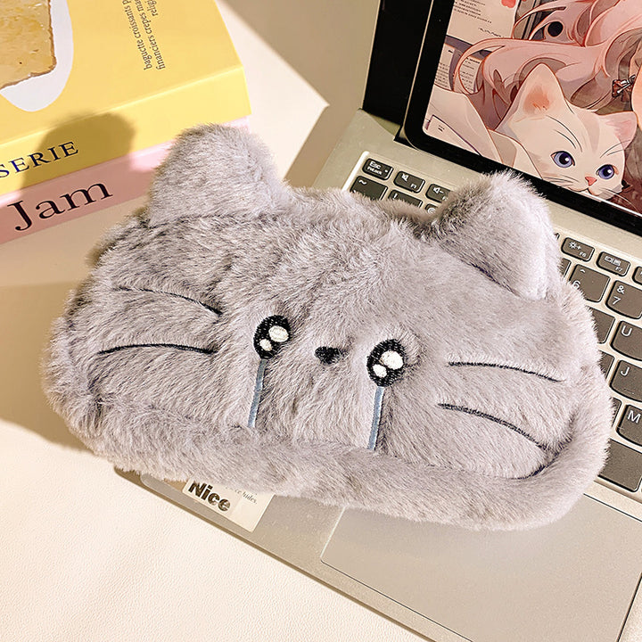 Plush pillow with cat motif Stornfield