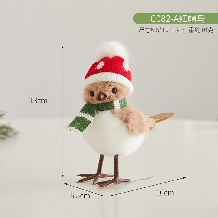 Decorative Winter Bird Figurine