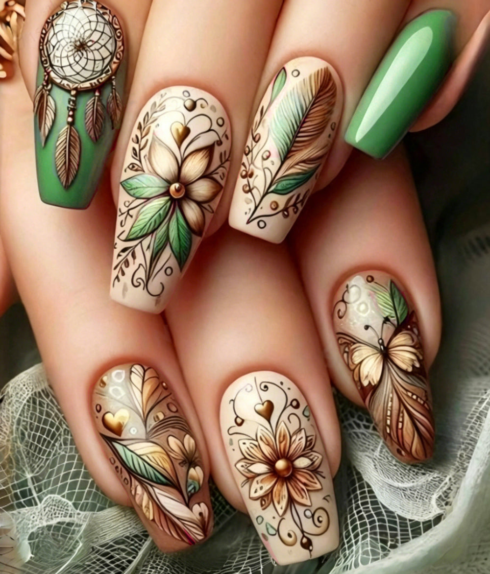 Floral-Inspired Articulated Nail Enhancements Stornfield