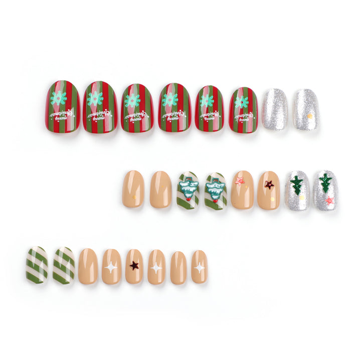 Creative nail art with festive Christmas design Stornfield
