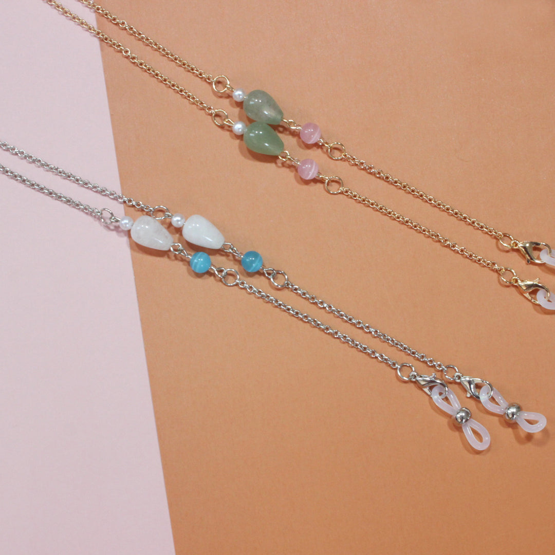 Fashionable necklace with elegant stone pendants Stornfield