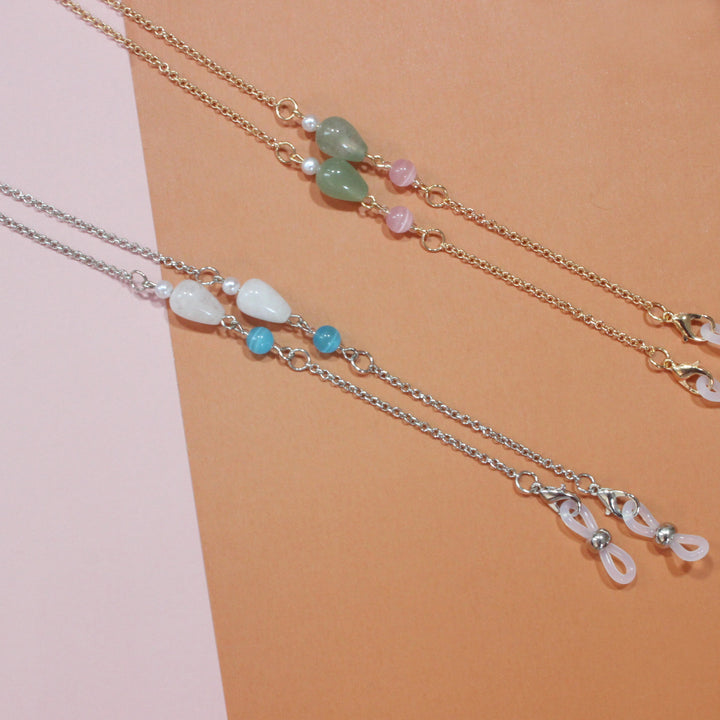 Fashionable necklace with elegant stone pendants Stornfield