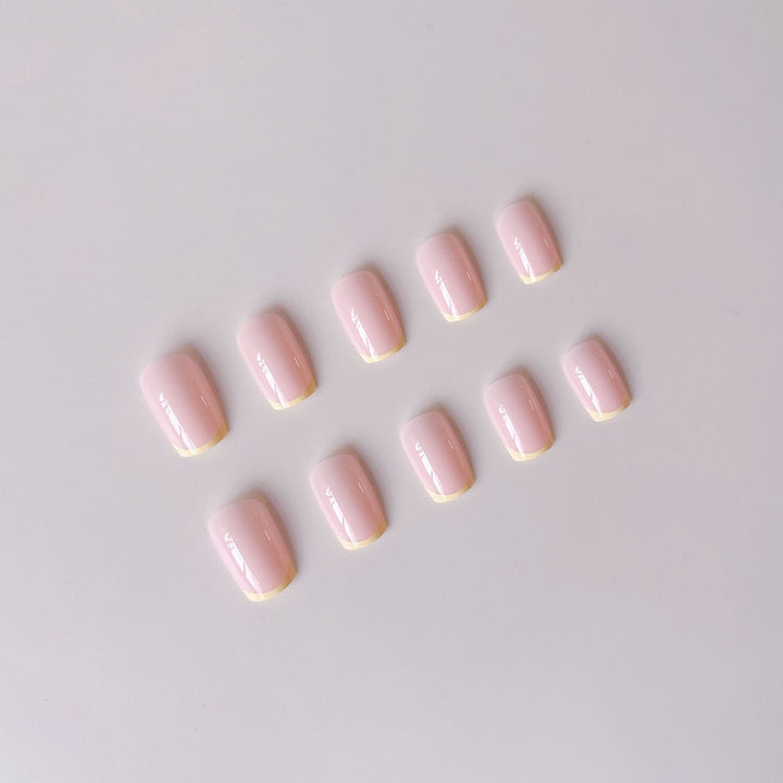 Nail set with modern French tips and striking neon accents Stornfield
