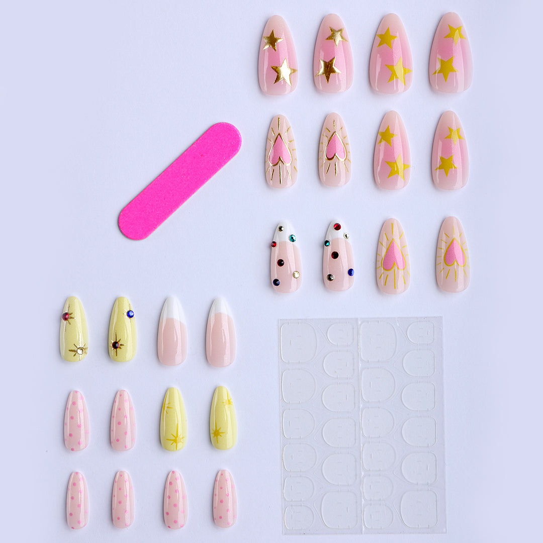 Artistic fingernails with sparkling accents Stornfield