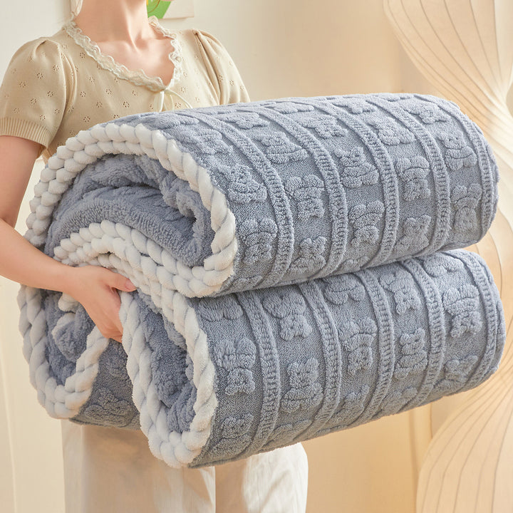 Cozy Plush Textured Throw Blanket