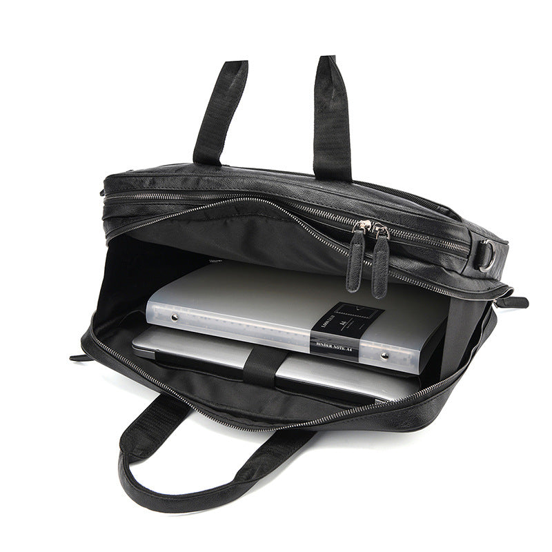 Premium Leather Business Briefcase Stornfield