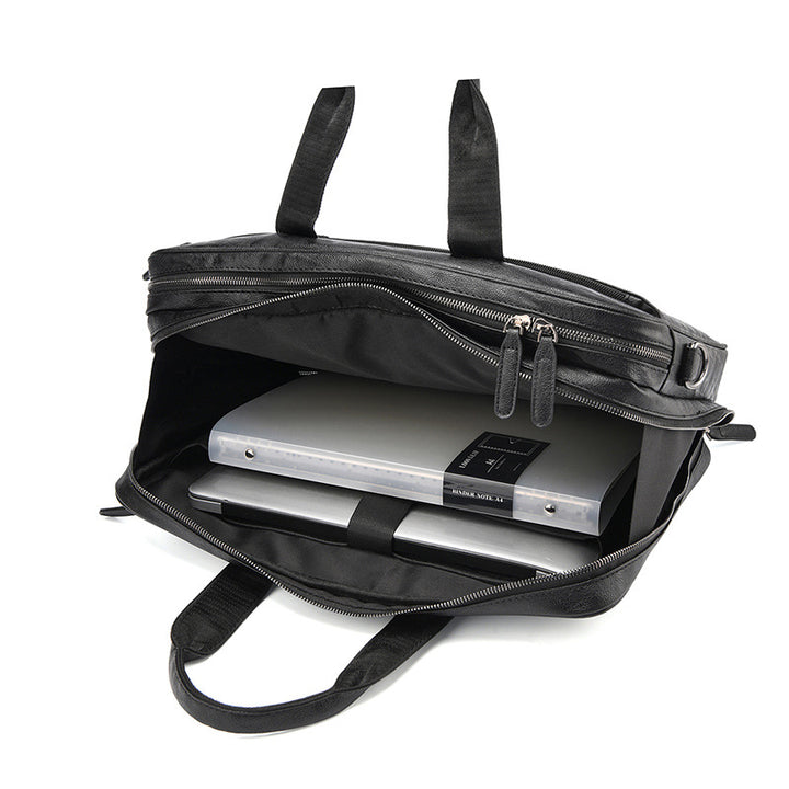 Premium Leather Business Briefcase Stornfield