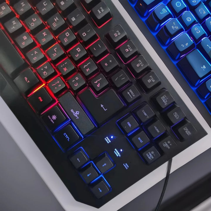 Gaming keyboard with ergonomic design and rgb lighting Stornfield