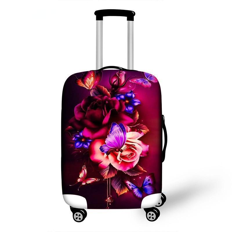 Women's hardshell travel suitcase with floral design Stornfield