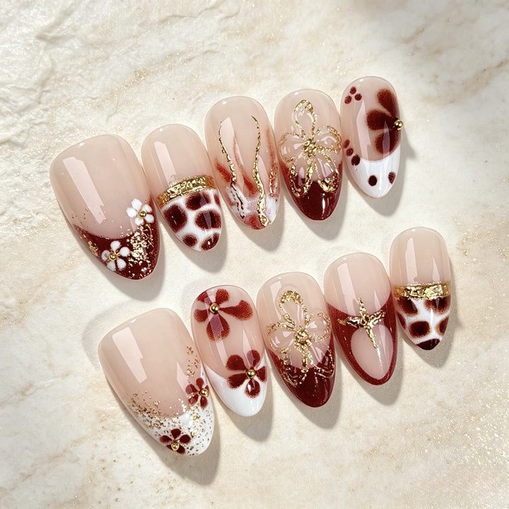 Artfully Designed Press-On Nail Set