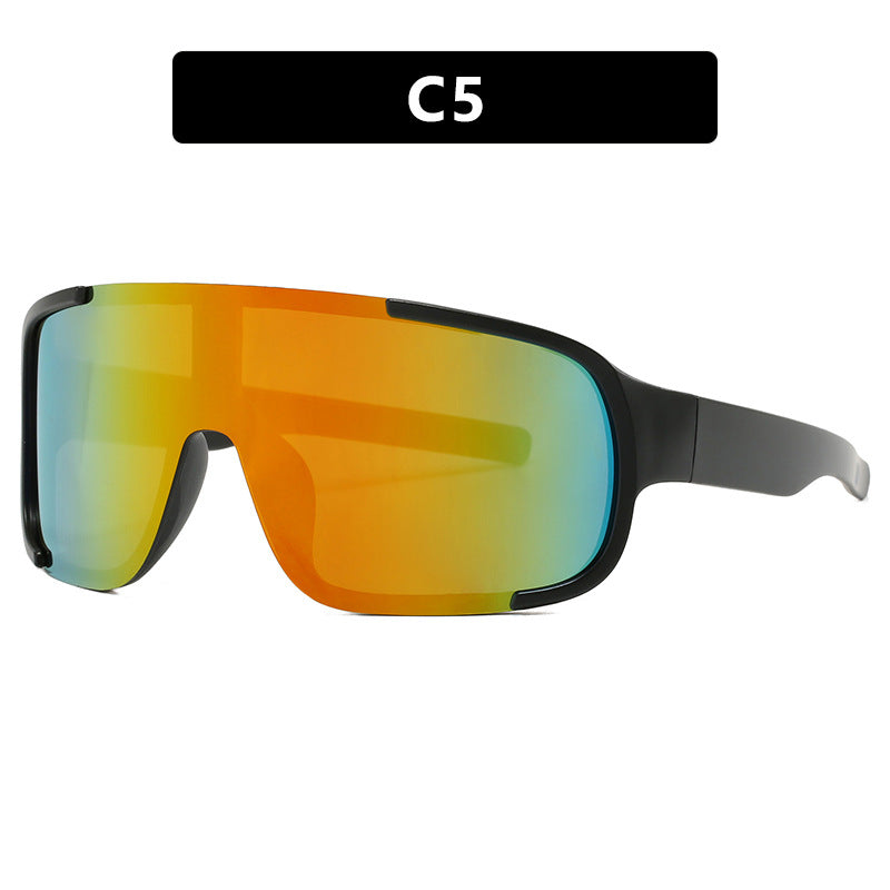 Women's sporty UV protection sunglasses with wide, aerodynamic shape Stornfield