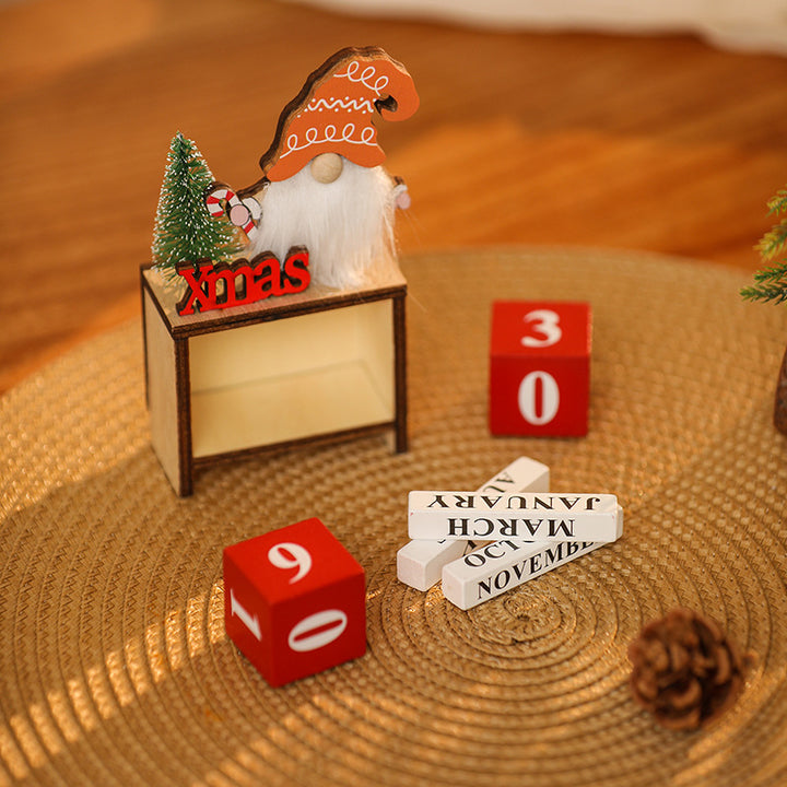 Decorative Christmas gnome with calendar Stornfield
