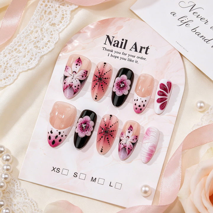 Themed Floral Nail Art Set