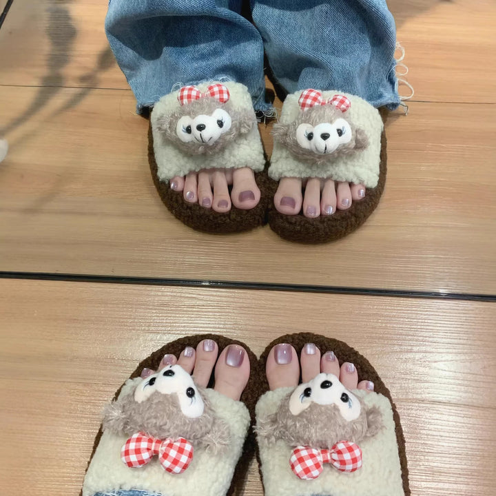 Cute Plush Animal Slippers