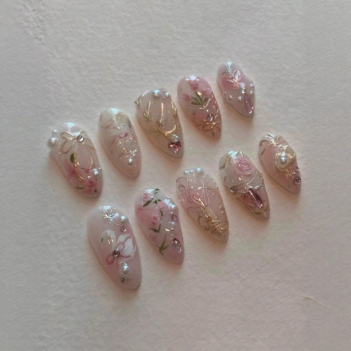 Artistic Press-On Nail Art Set Stornfield