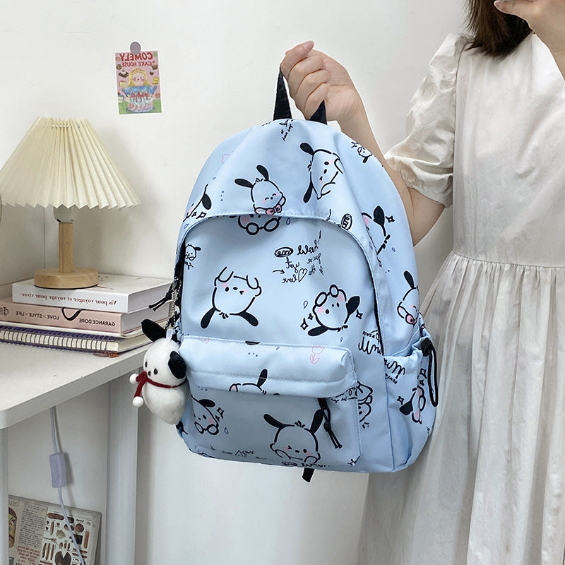 Whimsical Cartoon-Patterned Backpack Stornfield