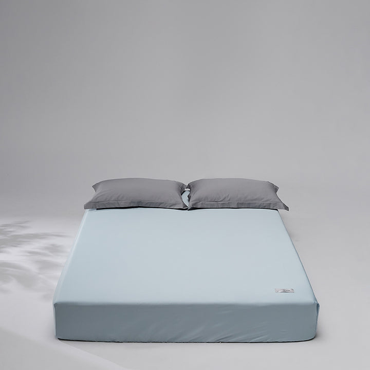 Cooling Breathable Fitted Sheet and Pillowcase Set with Deep Pocket Microfiber