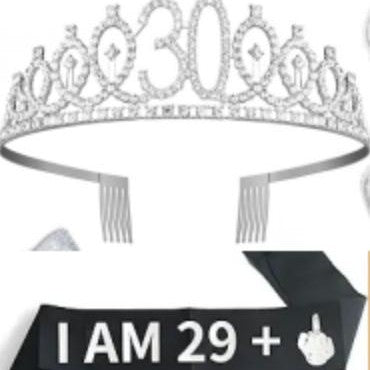 Ladies Glittering Crown with Swarovski Stones Stornfield