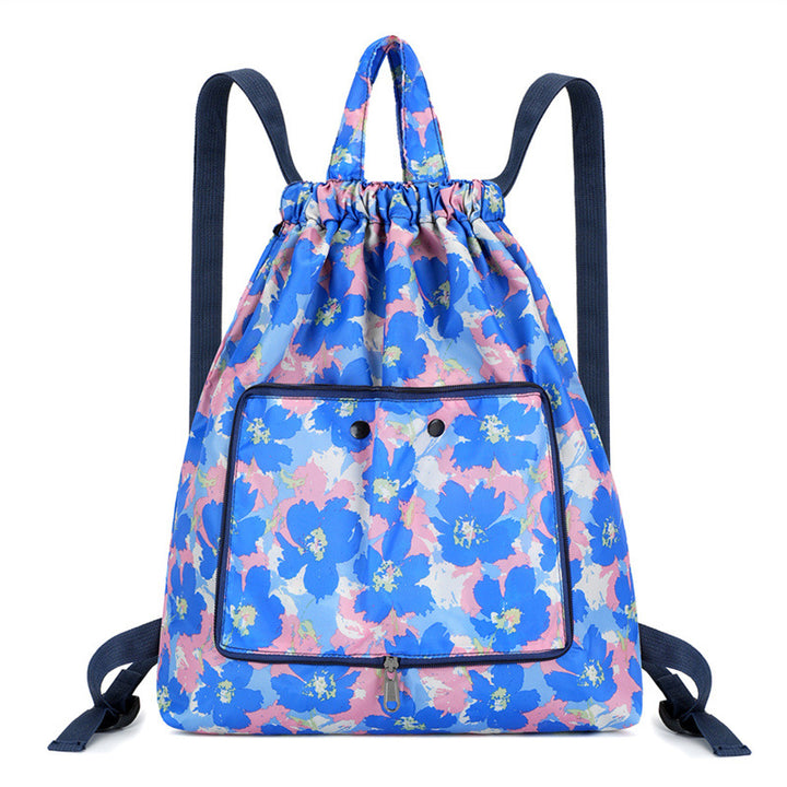 Lightweight Floral Drawstring Backpack Stornfield