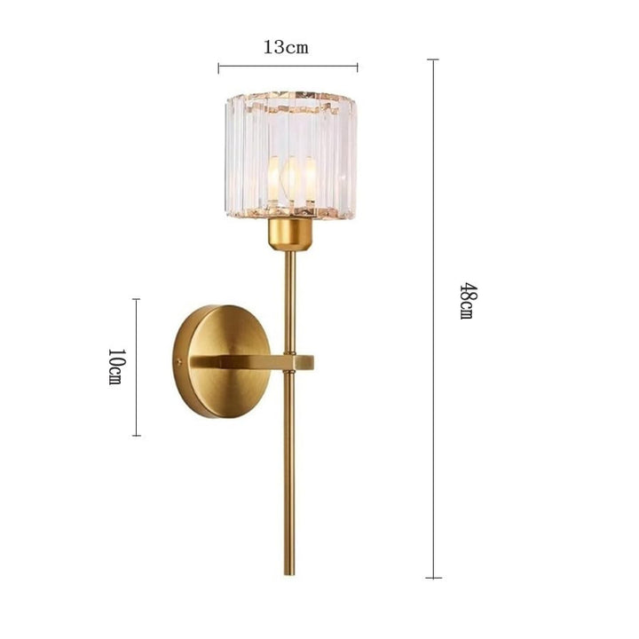Crystal-Accented Wall Sconce