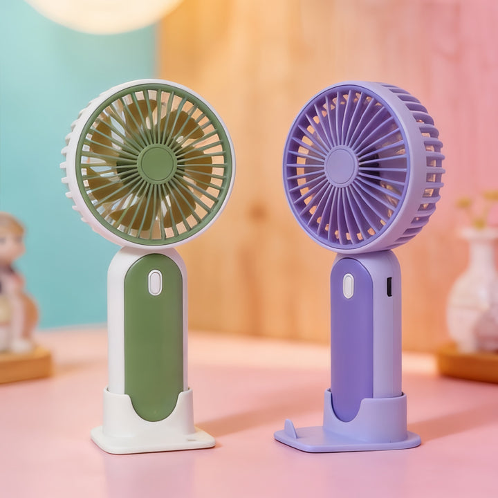 Women Portable USB Hand Fan with Flexible Stand Stornfield
